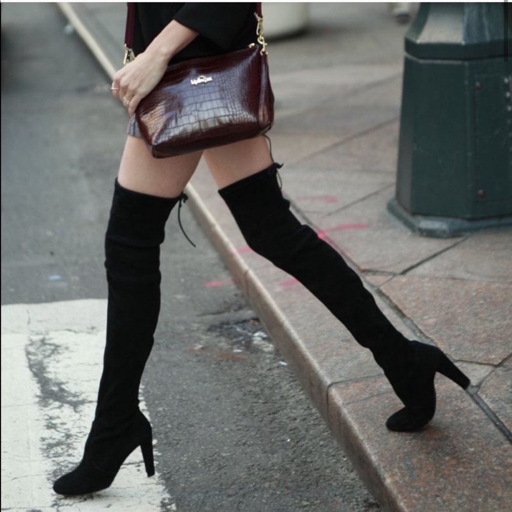 Stuart Weitzmen Highland Suede Over The Knee Boots